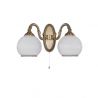 Aplica clasica design italian din alama, sticla 9200