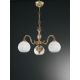 Candelabre, Lustre - Candelabru cu 3 brate clasic design italian din alama, sticla 9200