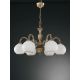 Candelabre, Lustre - Candelabru cu 6 brate clasic design italian din alama, sticla 9200