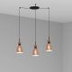 Pendule, Lustre suspendate - Lustra suspendata cu 3 pendule RETRO cupru