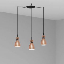 Pendule, Lustre suspendate - Lustra suspendata cu 3 pendule RETRO cupru
