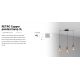 Pendule, Lustre suspendate - Lustra suspendata cu 3 pendule RETRO cupru
