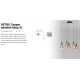 Pendule, Lustre suspendate - Lustra suspendata cu 5 pendule RETRO cupru