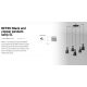 Pendule, Lustre suspendate - Lustra suspendata cu 5 pendule RETRO negru/cupru