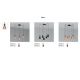 Pendule, Lustre suspendate - Lustra suspendata cu 5 pendule RETRO negru/cupru