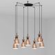 Pendule, Lustre suspendate - Lustra suspendata cu 7 pendule RETRO cupru