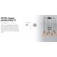 Pendule, Lustre suspendate - Lustra suspendata cu 7 pendule RETRO cupru