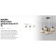 Pendule, Lustre suspendate - Lustra suspendata cu 5 pendule design natural MAMBO 21cm negru/ratan