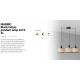 Pendule, Lustre suspendate - Lustra suspendata cu 3 pendule design natural MAMBO 21cm negru/ratan
