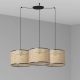 Pendule, Lustre suspendate - Lustra suspendata cu 3 pendule design natural MAMBO 32cm negru/ratan