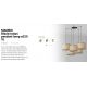 Pendule, Lustre suspendate - Lustra suspendata cu 5 pendule design natural MAMBO 32cm negru/ratan