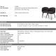Scaune - Set de 2 scaune cu brate design LUX Lloyd, boucle negru