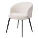 Scaune - Set de 2 scaune cu brate design LUX Lloyd, boucle crem
