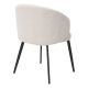 Scaune - Set de 2 scaune cu brate design LUX Lloyd, boucle crem