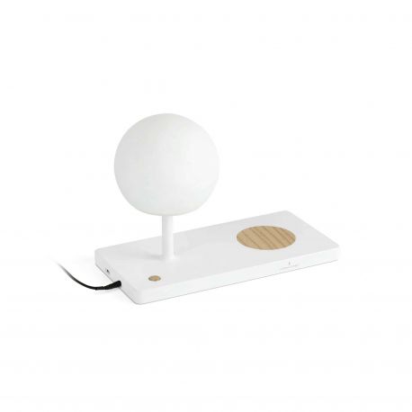 Veioze - Veioza LED / Lampa de masa ultramoderna USB / Wireless charger NIKO