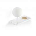 Aplica LED ultramoderna USB / Wireless charger NIKO dreapta