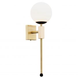 Aplice, corpuri de iluminat pentru pereti - Aplica de perete design modern minimalist MEGAN alama