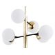 Pendule, Lustre suspendate - Lustra suspendata design modern minimalist CAMERON 8L negru/alama