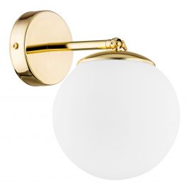 Aplice, corpuri de iluminat pentru pereti - Aplica de perete design modern minimalist SATELITE PLUS alama