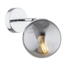 Aplice, corpuri de iluminat pentru pereti - Aplica de perete design modern minimalist SATELITE crom/fumuriu