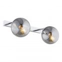 Aplica de perete design modern minimalist SATELITE 2 crom/fumuriu