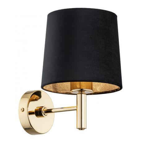 Aplice, corpuri de iluminat pentru pereti - Aplica de perete moderna design elegant PONTE negru