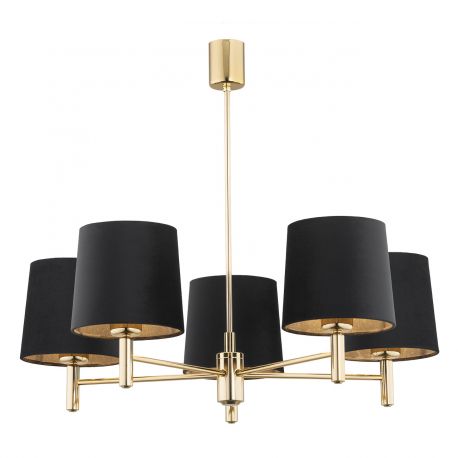 Candelabre, Lustre - Candelabru modern design elegant PONTE 5L negru