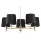 Candelabre, Lustre - Candelabru modern design elegant PONTE 5L negru