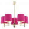 Candelabru modern design elegant PONTE 5L roz