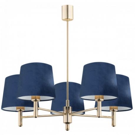 Candelabre, Lustre - Candelabru modern design elegant PONTE 5L bleumarin
