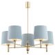 Candelabre, Lustre - Candelabru modern design elegant PONTE 5L albastru