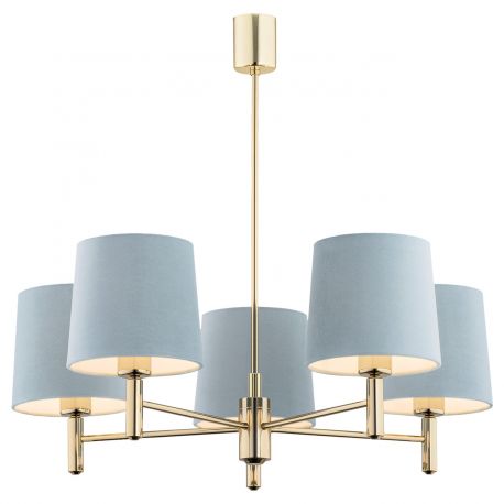 Candelabre, Lustre - Candelabru modern design elegant PONTE 5L albastru