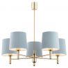 Candelabru modern design elegant PONTE 5L albastru