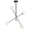 Lustra aplicata design modern minimalist ABSTRACT negru/alama