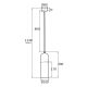 Pendule, Lustre suspendate - Pendul design modern BURGOS negru