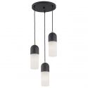 Lustra cu 3 Pendule design modern BURGOS negru
