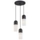 Pendule, Lustre suspendate - Lustra cu 3 Pendule design modern BURGOS negru