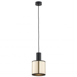 Pendule, Lustre suspendate - Pendul cu spot design modern minimalist HERMAN negru/auriu