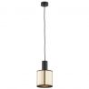 Pendul cu spot design modern minimalist HERMAN negru/auriu