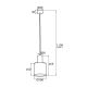 Pendule, Lustre suspendate - Pendul cu spot design modern minimalist HERMAN negru/auriu