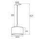 Pendule, Lustre suspendate - Lustra / Pendul modern KARIN negru/auriu