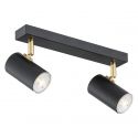Plafoniera cu 2 spoturi design minimalist LAGOS negru