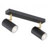 Plafoniera cu 2 spoturi design minimalist LAGOS negru