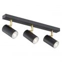 Plafoniera cu 3 spoturi design minimalist LAGOS negru