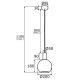 Pendule, Lustre suspendate - Lustra / Pendul design modern SAGUNTO 20cm
