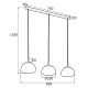 Pendule, Lustre suspendate - Lustra cu 3 Pendule design modern TRINI
