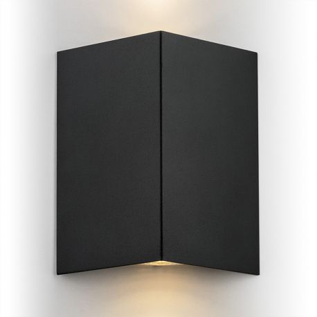 Aplice, corpuri de iluminat pentru pereti - Aplica de perete ambientala iluminat UP&DOWN SKIATOS negru