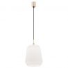 Lustra / Pendul modern design scandinav IRUN 25cm alb opal