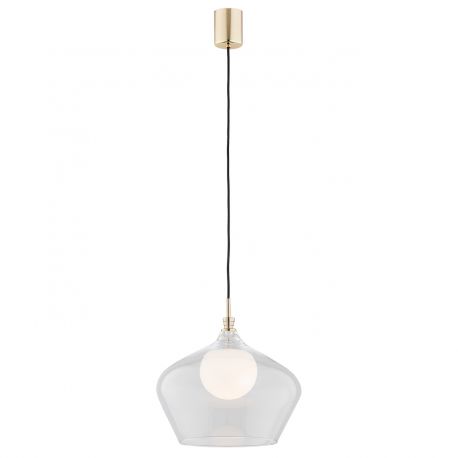 Pendule, Lustre suspendate - Lustra / Pendul modern design scandinav IRUN 30cm transparent