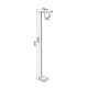 Lampadare - Lampadar / Lampa de podea design minimalist DORIA negru/alama